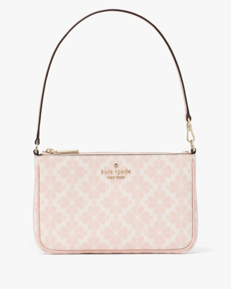 Kate Spade,Spade Flower Convertible Wristlet,Crossbody,Metal Material,Piping,Casual,