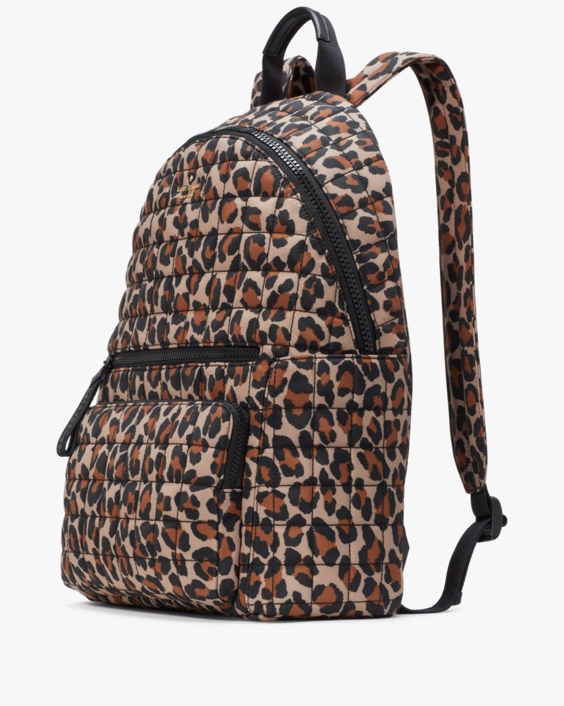 Kate Spade,Camden Quilted Leopard Backpack,