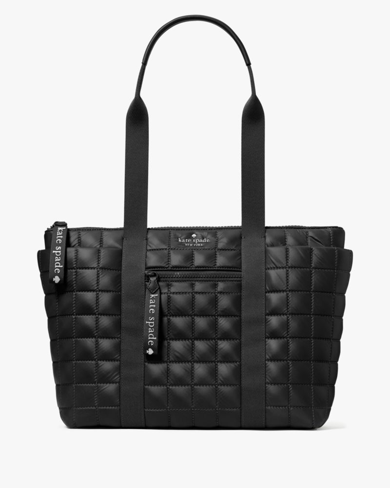 Kate Spade,Camden Quilted Small Tote,Black