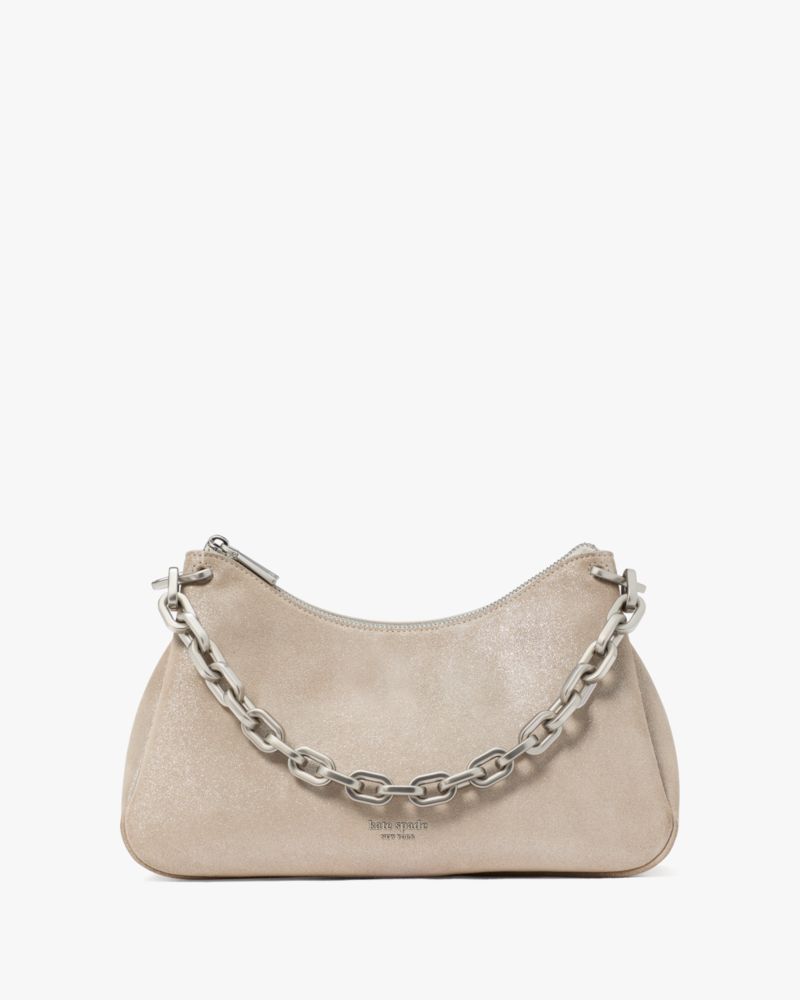 Grace Glitter Suede Chain Shoulder Bag Kate Spade New York