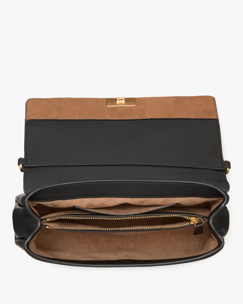 Kate Spade,グレース レオパード スエード クラッチ,クラッチ,ブラックマルチ