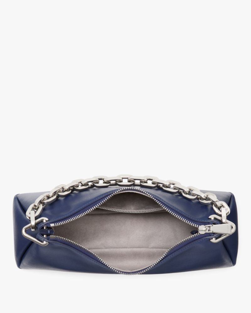 Kate Spade,Grace Chain Shoulder Bag,Leather,Shoulder Bag,Logo,Day Party,Blue