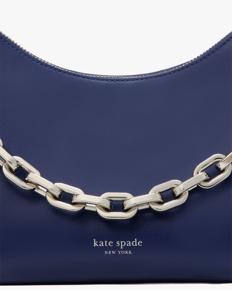 Kate Spade,Grace Chain Shoulder Bag,Leather,Shoulder Bag,Logo,Day Party,Blue
