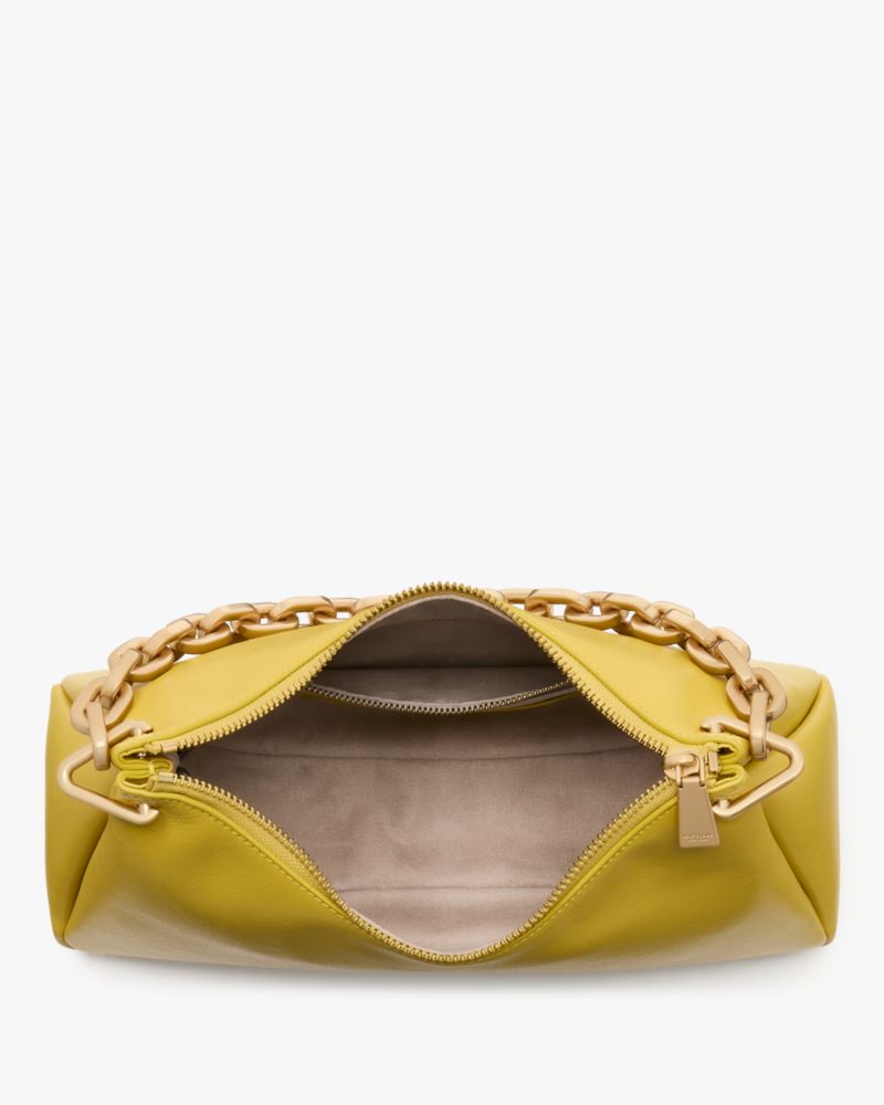 Kate Spade,Grace Chain Shoulder Bag,Leather,Shoulder Bag,Logo,Day Party,Olive