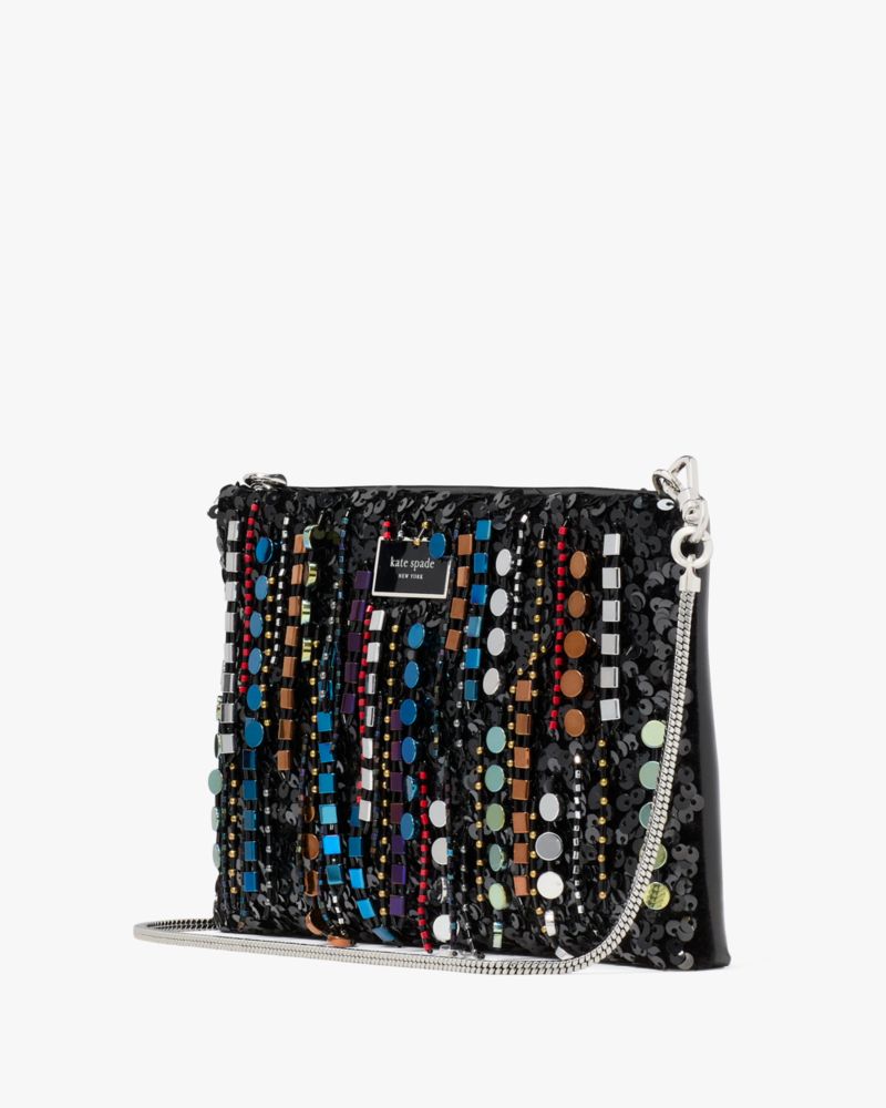 Kate Spade,Nova Fringe Embellished Clutch,