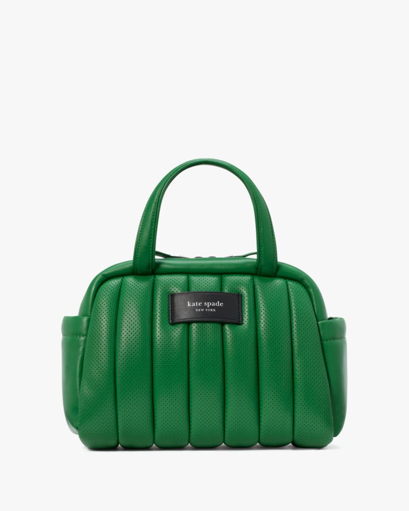 Kate Spade,パフド パーフォレーテッド レザー サッチェル,ハンドバッグ,ウォータークレス