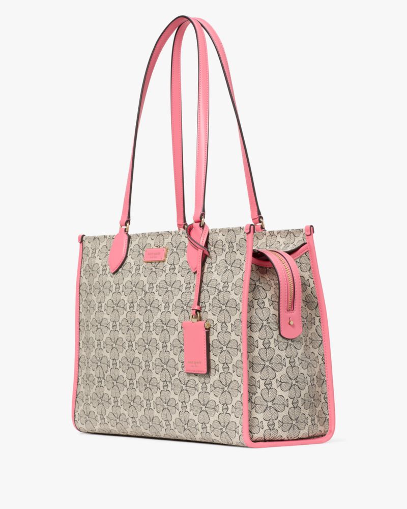 Kate Spade,Spade Flower Coated Canvas Large Market Tote,Tote,Casual,Multi Color