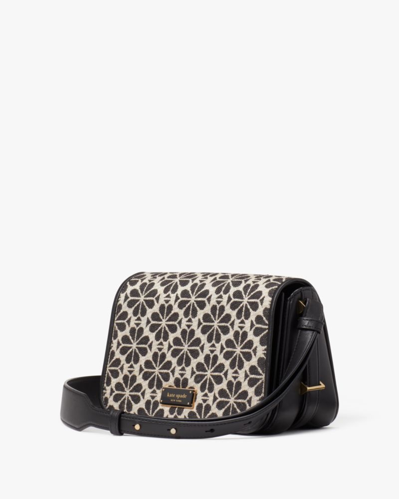 Kate Spade,Spade Flower Jacquard Small Flap Crossbody,Crossbody,Piping,Compact,Day Party,Multi Color