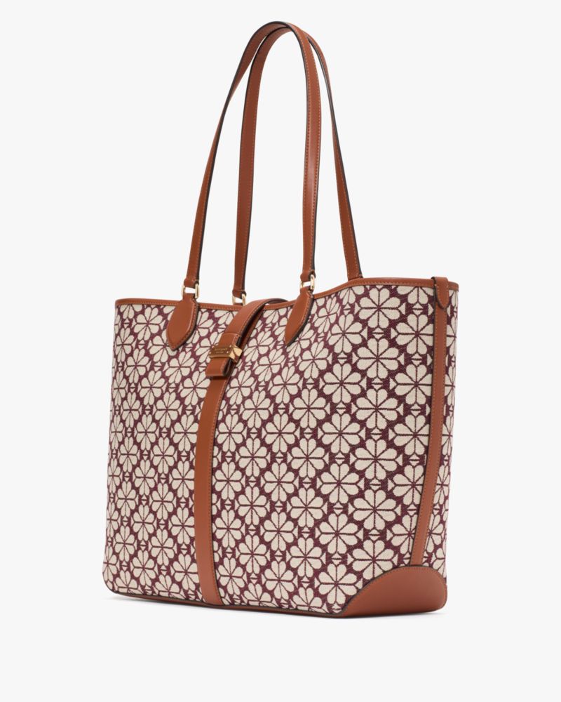 Kate Spade,Spade Flower Jacquard Large Open Tote,