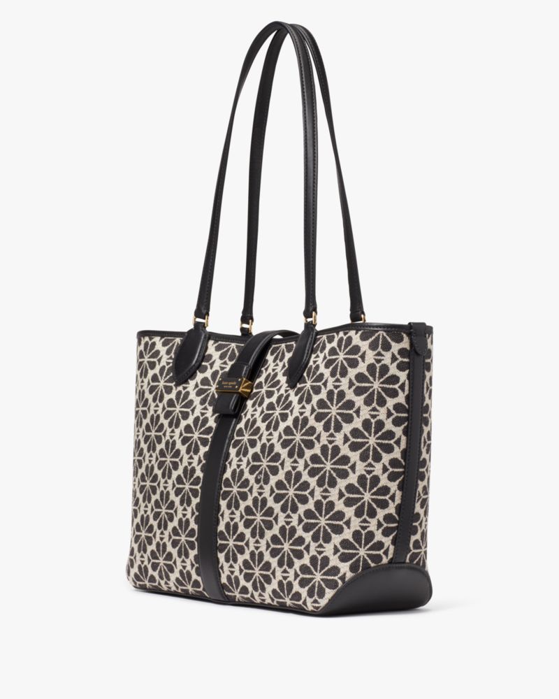 Kate Spade,Spade Flower Jacquard Medium Open Tote,Tote,Casual,Multi Color