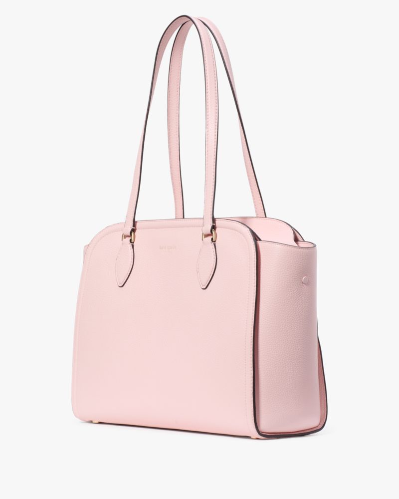 Kate Spade,Taylor Tote,Leather,Tote,Word Embellishment,Logo,Casual,Pink