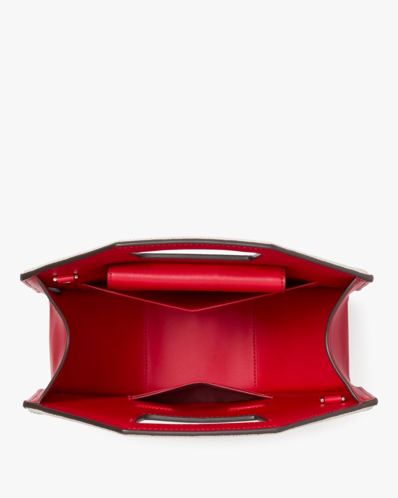 Kate Spade,ディツアー グリッター パテント レザー 3D ストップ サイン クロスボディ,バッグ,レッドマルチ