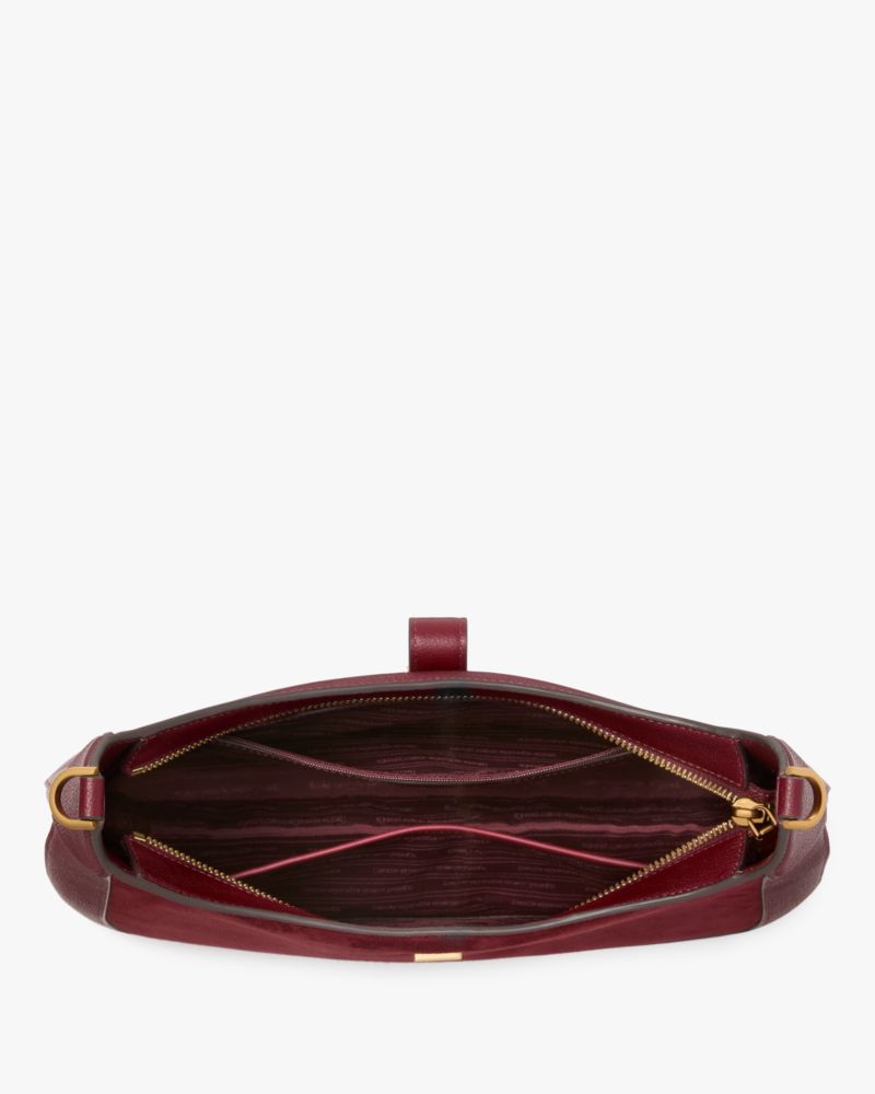 Kate Spade,Deco Pebbled Leather & Suede Hobo Bag,Shoulder Bag,Day Party,Casual,