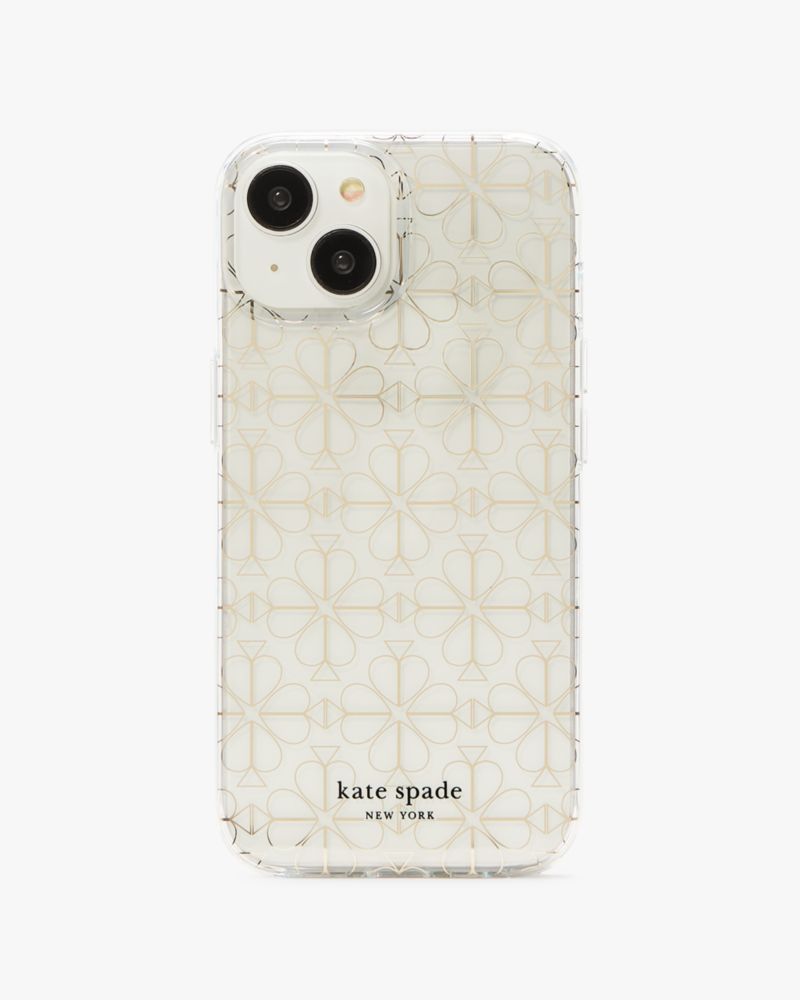 Kate Spade,Spade Flower iPhone 15 Case,Case,Logo,Casual,Multi Color