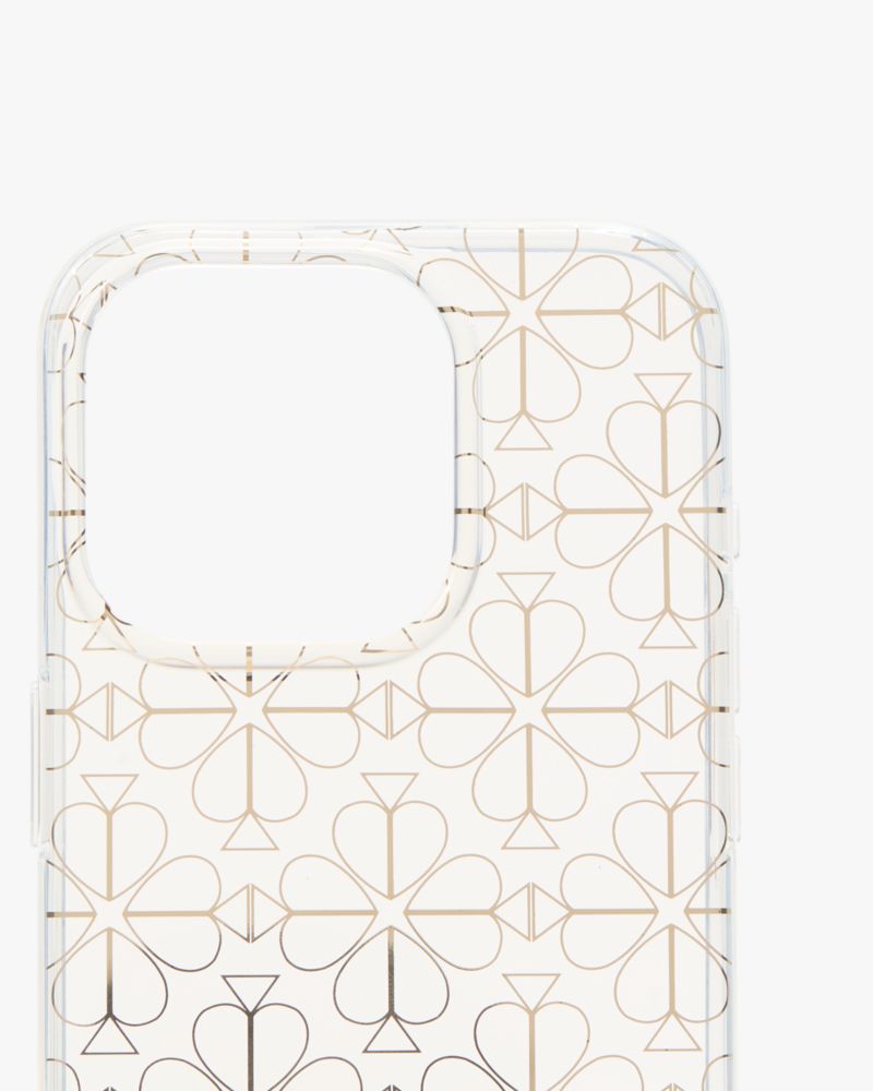 Kate Spade,Spade Flower iPhone 15 Pro Case,Case,Logo,Casual,Multi Color