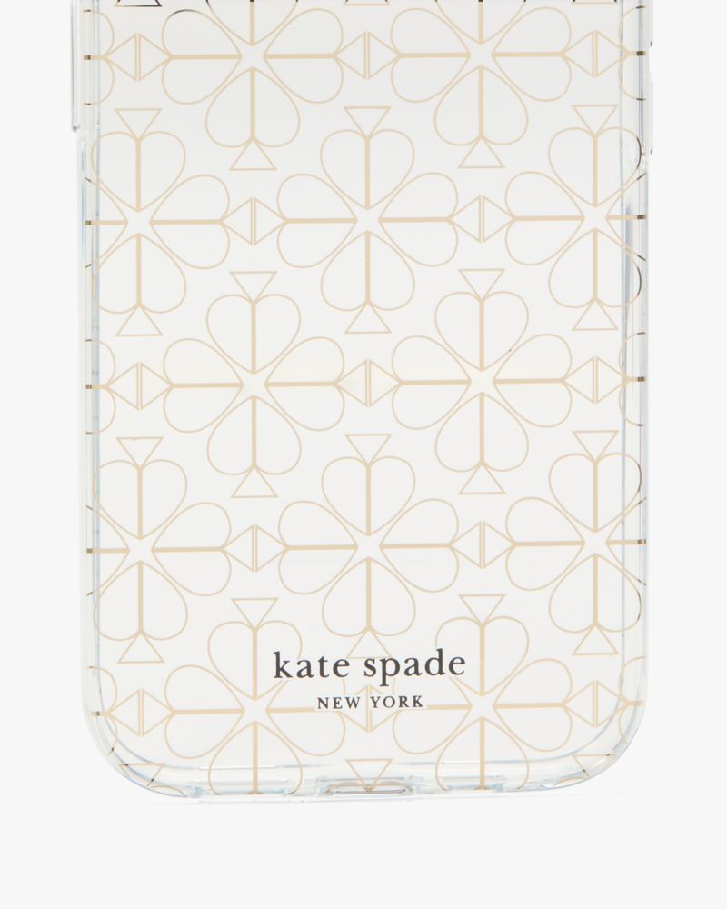 Kate Spade,スペード フラワー iPhone 15 Pro Max ケース,iPhoneケース,ゴールドマルチ