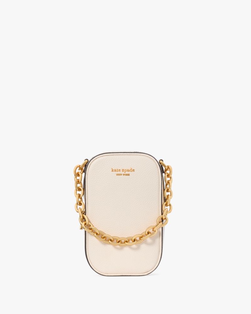 Kate Spade,Jolie Chain Phone Crossbody,Mobile Bag,Logo,Day Party,Cream