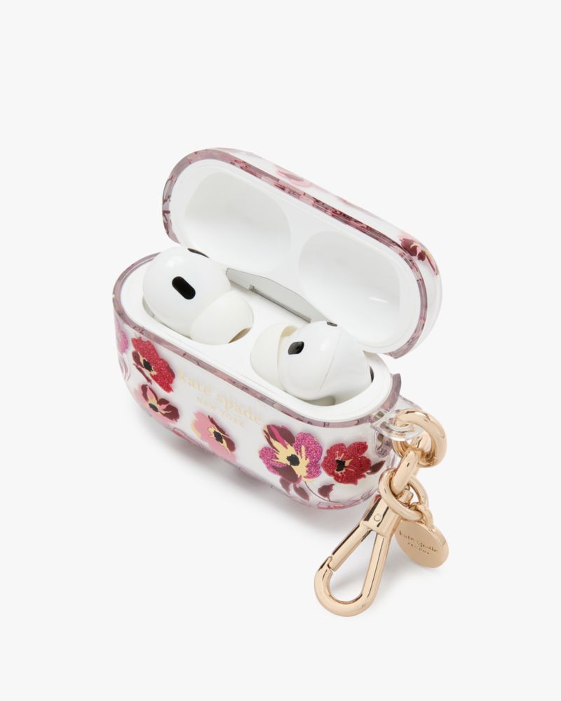 Kate Spade,フォール ポピーズ AirPods Pro 第2世代 ケース,モバイルアクセサリー,クリアマルチ