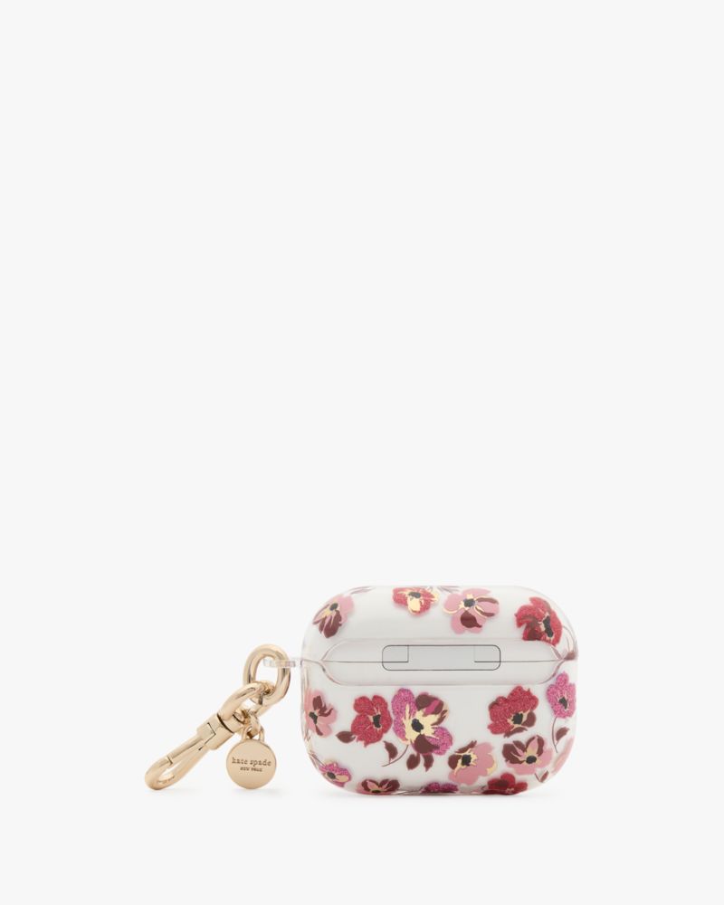 Kate Spade,フォール ポピーズ AirPods Pro 第2世代 ケース,モバイルアクセサリー,クリアマルチ