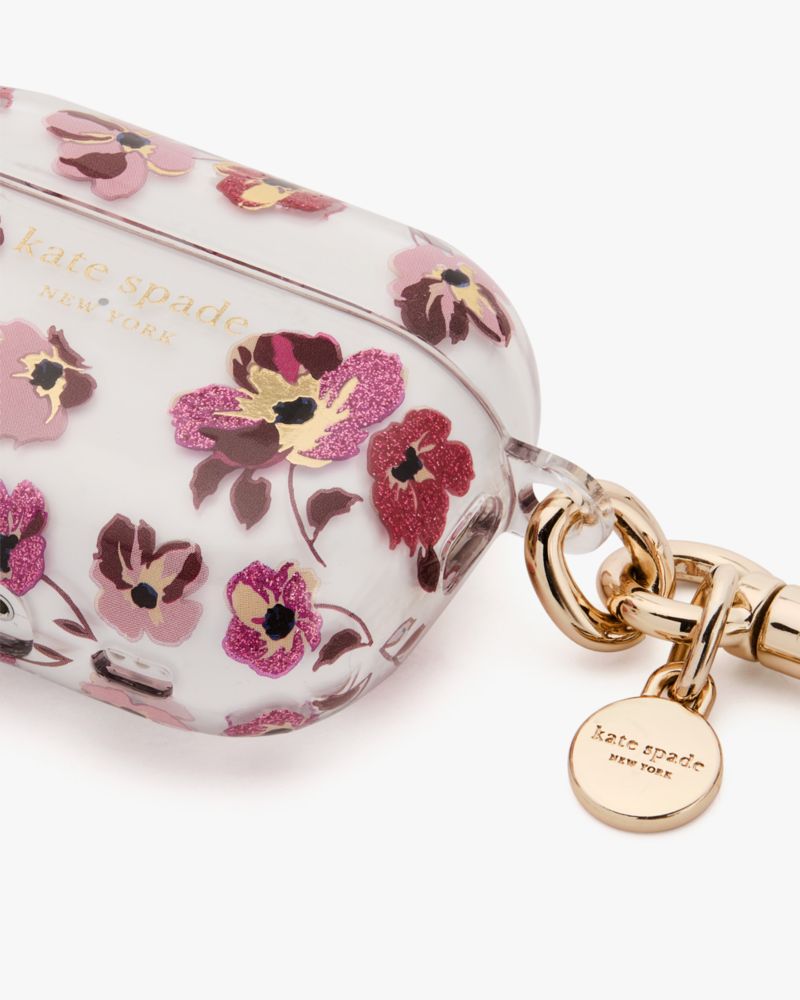 Kate Spade,フォール ポピーズ AirPods Pro 第2世代 ケース,モバイルアクセサリー,クリアマルチ