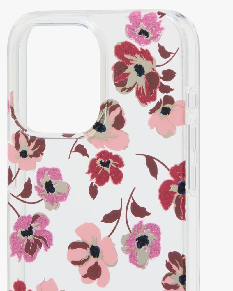 Kate Spade,フォール ポピーズ iPhone 15 Pro ケース,iPhoneケース,クリアマルチ