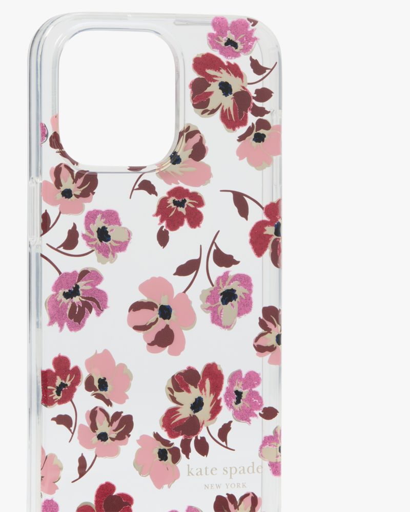 Kate Spade,フォール ポピーズ iPhone 15 Pro Max ケース,iPhoneケース,クリアマルチ