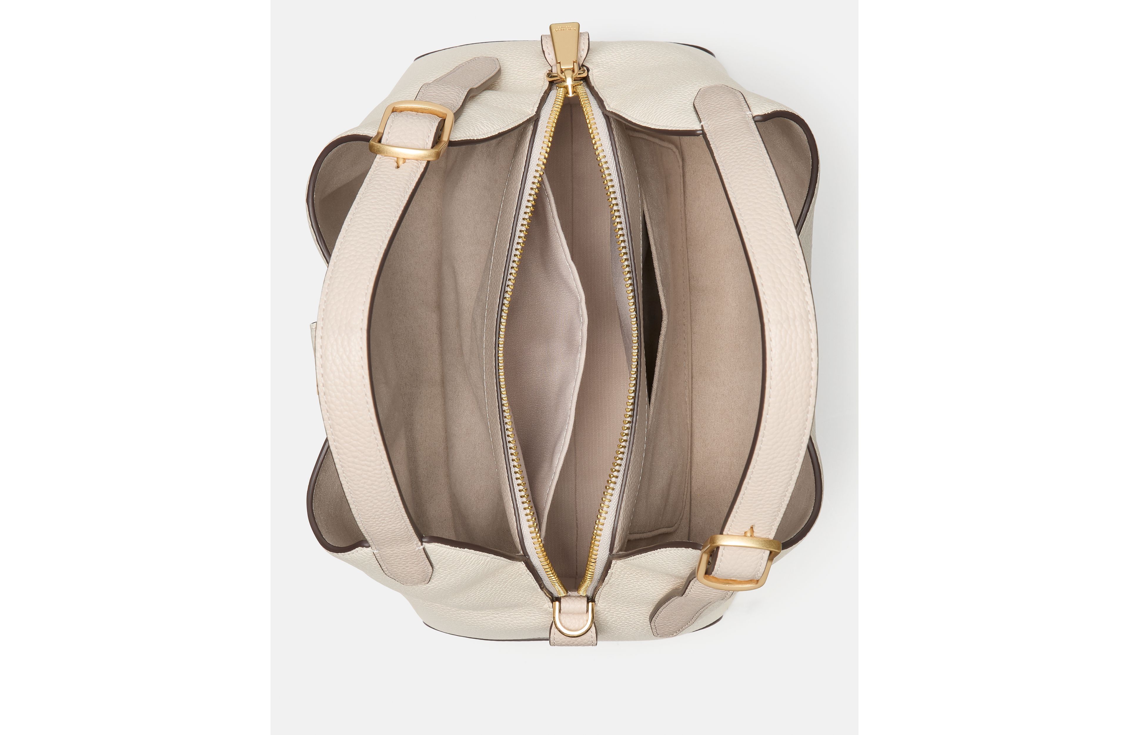 Deco Leather Crossbody Tote Bag