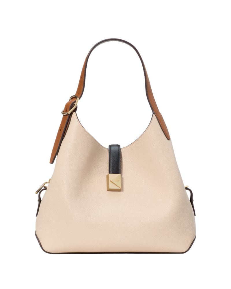 Kate Spade,Deco Colorblocked Crossbody Tote,Shoulder Bag,Casual,Day Party,Cream