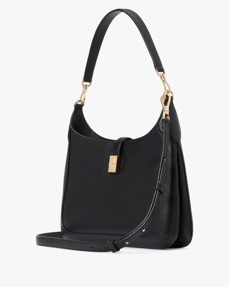 Kate Spade,Deco Hobo Bag,Black