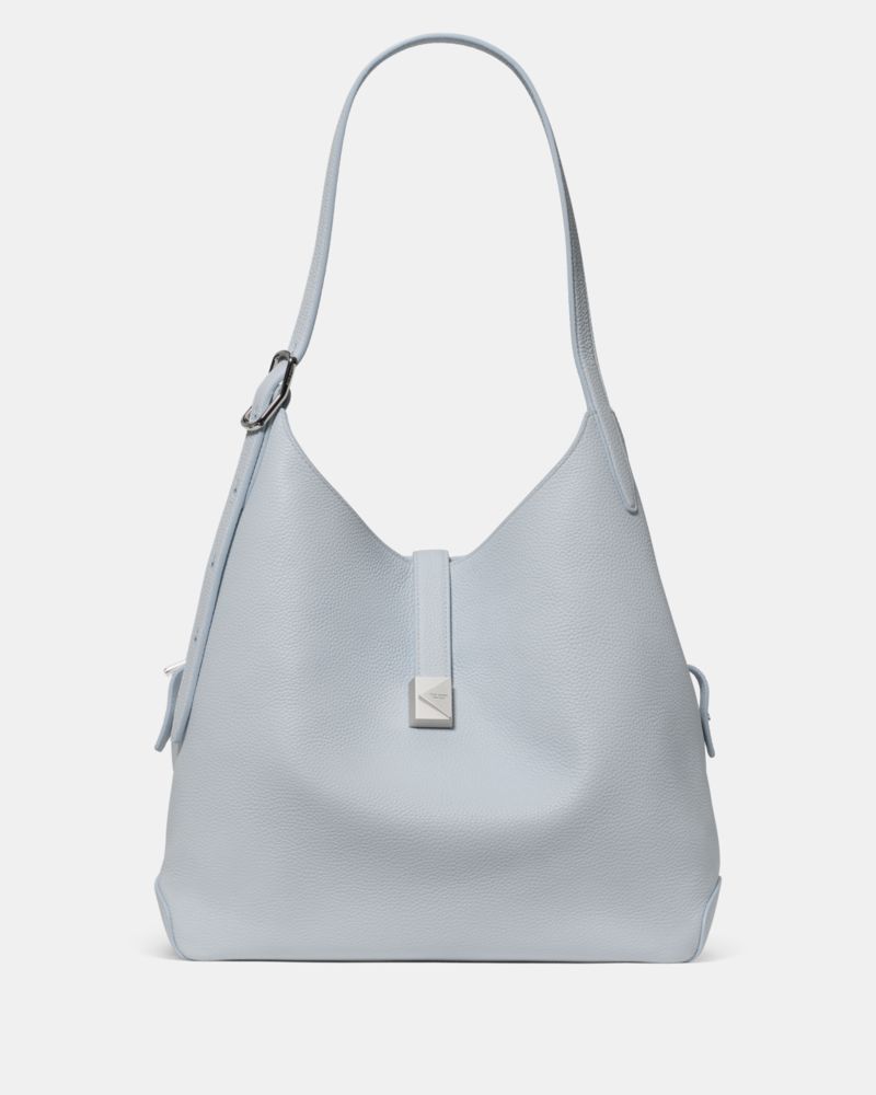 Kate Spade,Deco Large Shoulder Bag,Leather,Shoulder Bag,Logo,Metal,Casual,