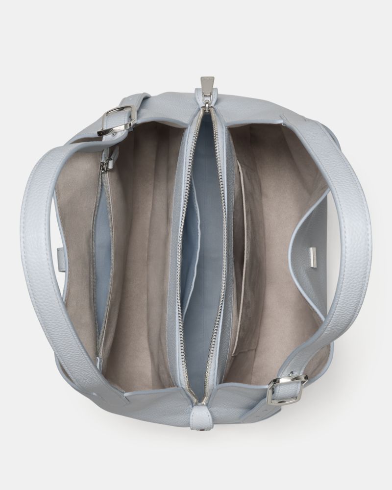 Kate Spade,Deco Large Shoulder Bag,Leather,Shoulder Bag,Logo,Metal,Casual,