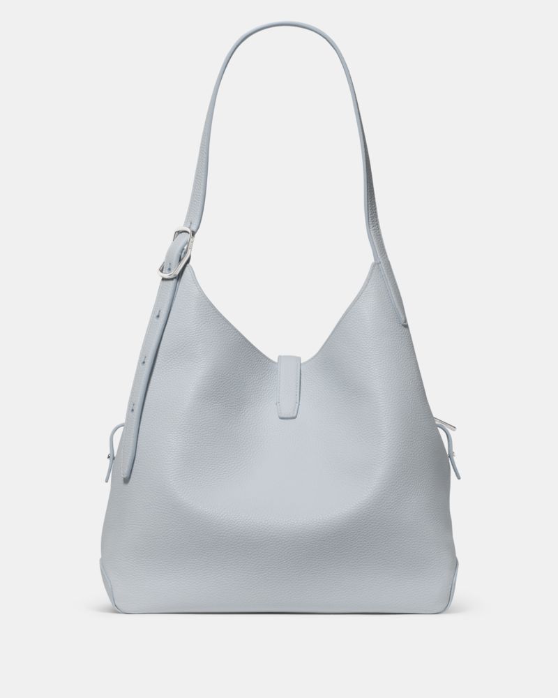 Kate Spade,Deco Large Shoulder Bag,Leather,Shoulder Bag,Logo,Metal,Casual,