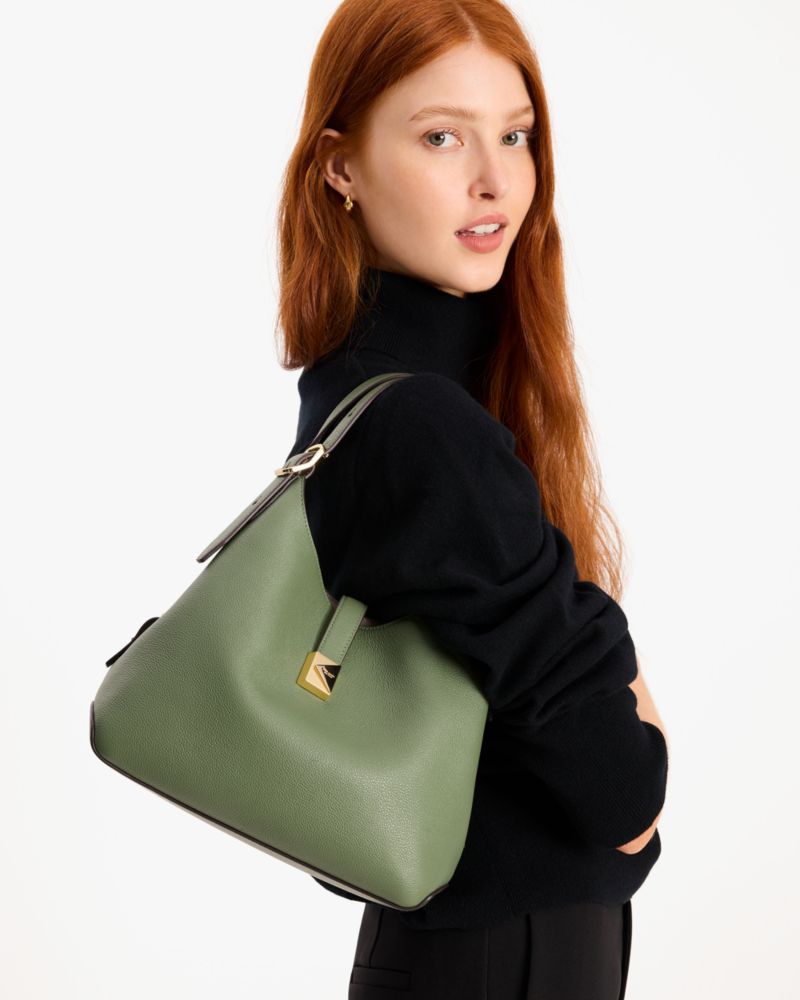 Kate Spade,Deco Crossbody Tote,Shoulder Bag,Casual,Olive