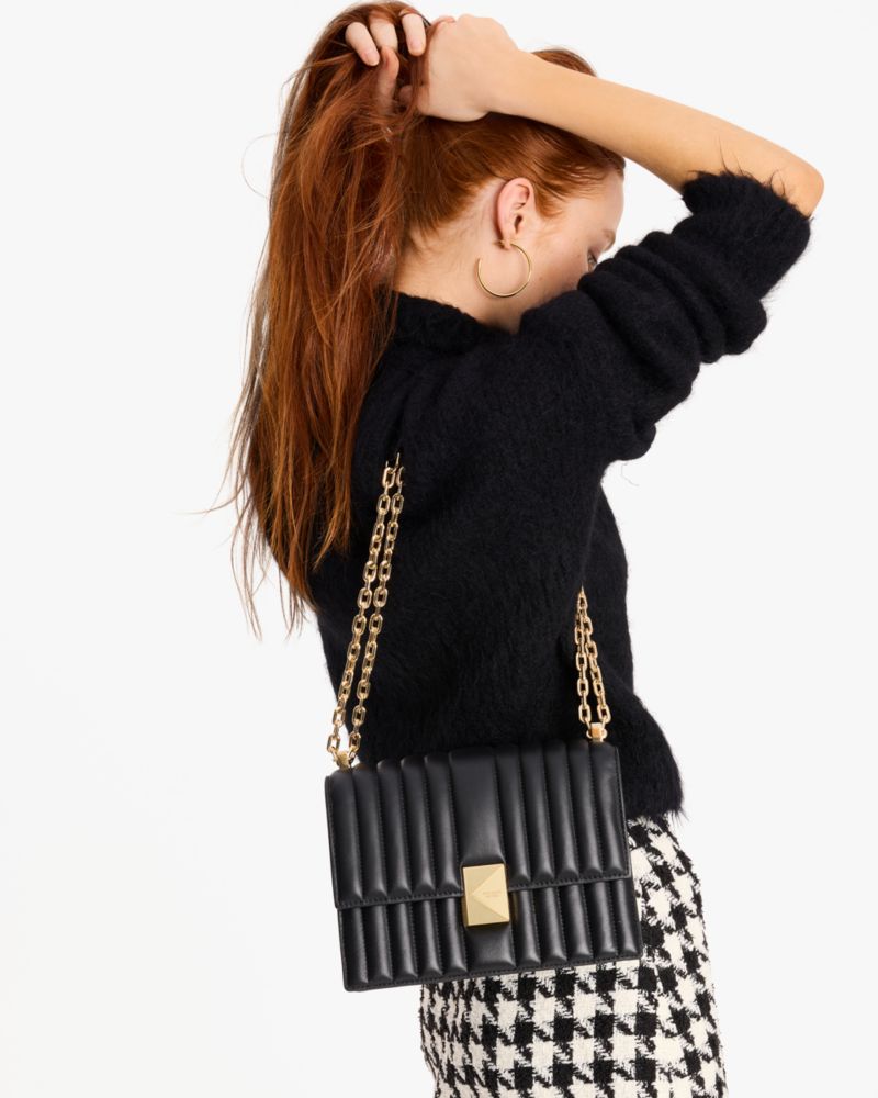 Kate Spade,Deco Quilted Chain Shoulder Bag,