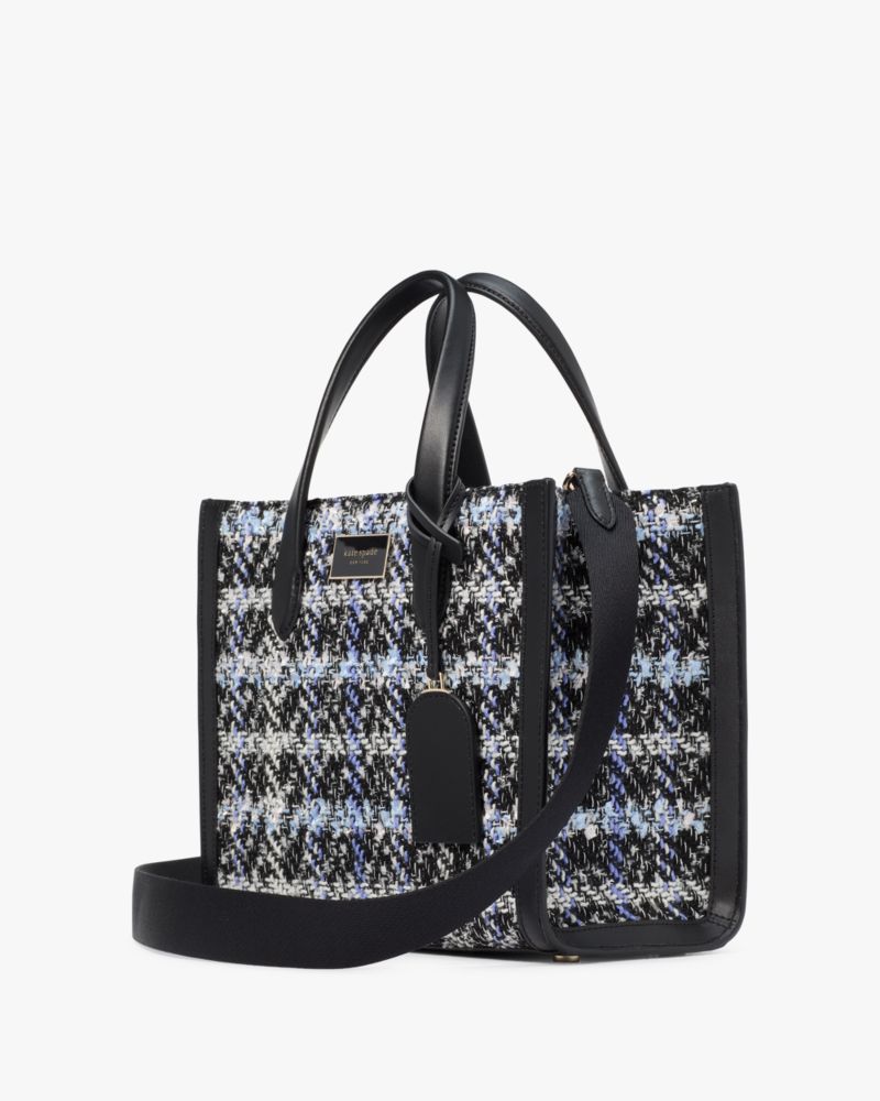 Kate Spade,マンハッタン プラッド ツイード スモール トート,トートバッグ,ブラックマルチ