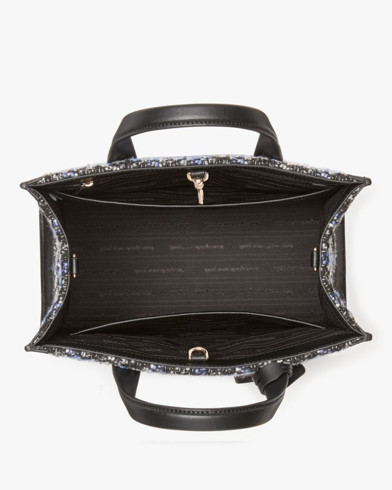 Kate Spade,マンハッタン プラッド ツイード スモール トート,トートバッグ,ブラックマルチ