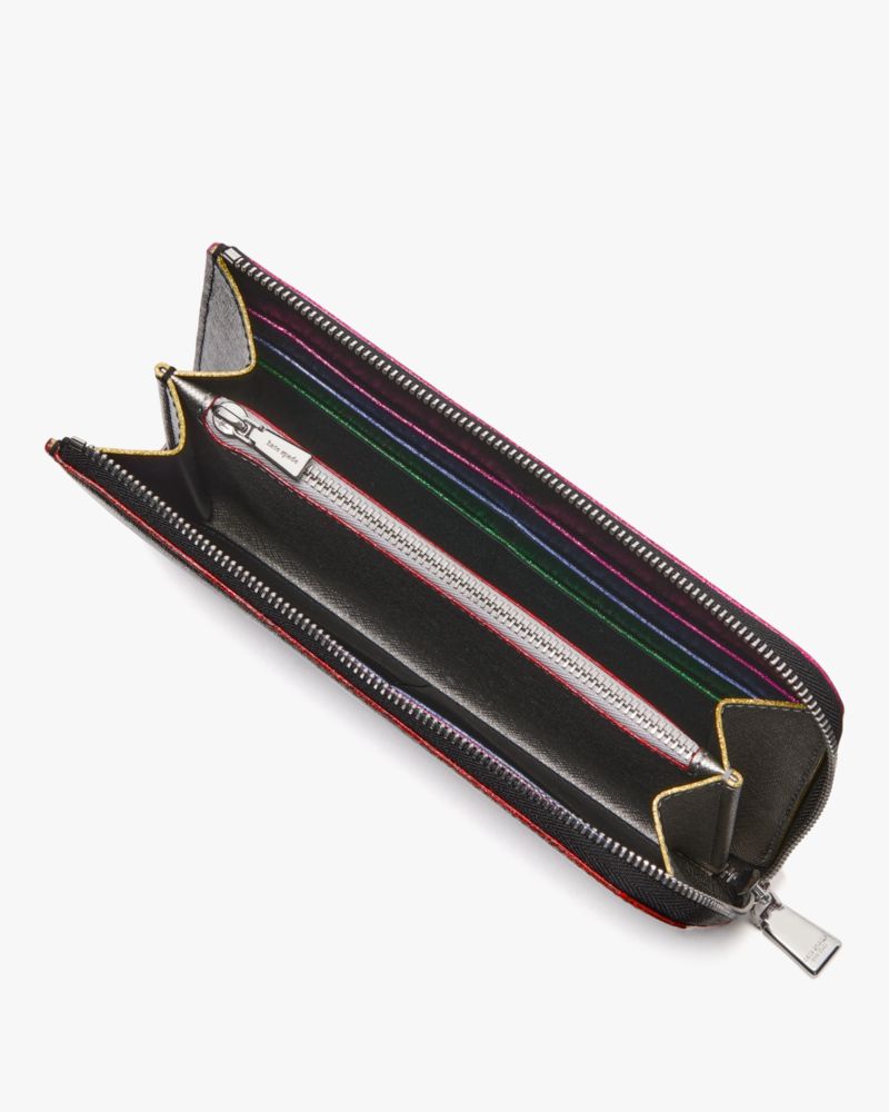Kate Spade,デヴィン グリッター エッジド ジップ アラウンド コンチネンタル ウォレット,長財布,