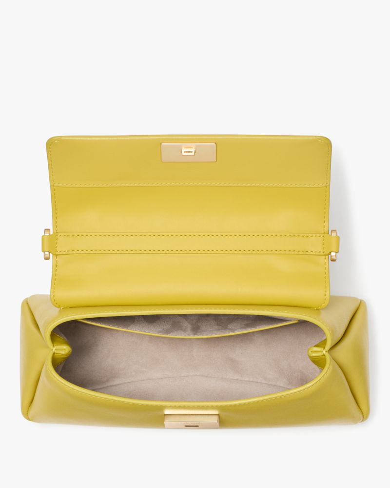 Kate Spade,Grace Small Top Handle Bag,Leather,Satchel,Logo,Adjustable,Work,Mustard