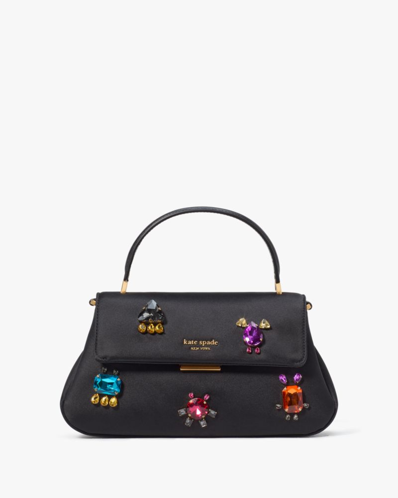 Kate Spade,Grace Embellished Satin Small Top-handle Bag,