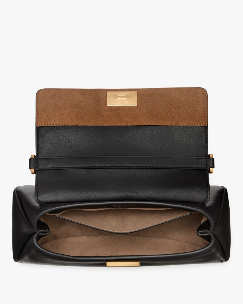 Kate Spade,グレース レオパード スエード スモール トップ ハンドル バッグ,ハンドバッグ,ブラックマルチ