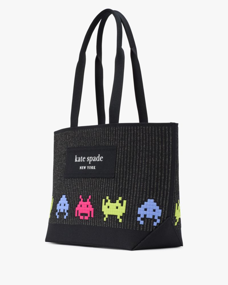 Kate Spade,Space Invaders X Kate Spade New York Knit Jacquard Tote,