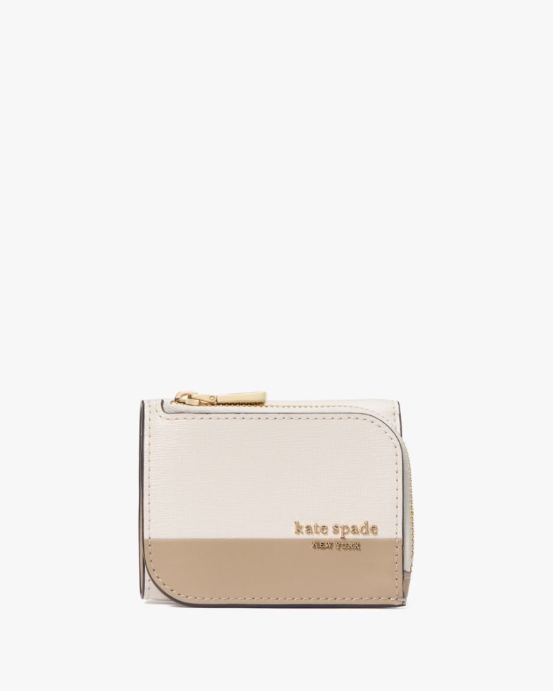 Kate Spade,デヴィン カラーブロック ミニ トライフォールド ウォレット,ミニ財布,タイムレストープマルチ