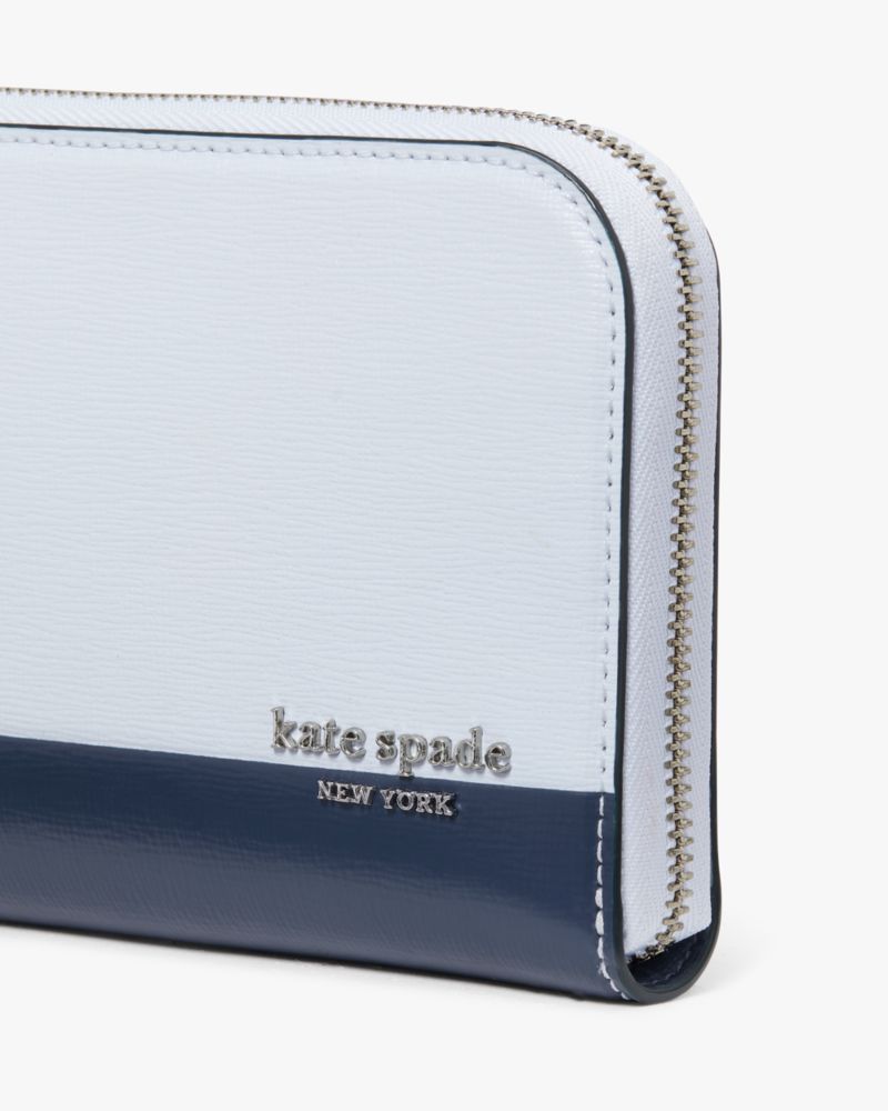 Kate Spade,デヴィン カラーブロック ジップ アラウンド コンチネンタル ウォレット,長財布,ペールサフィリンマルチ
