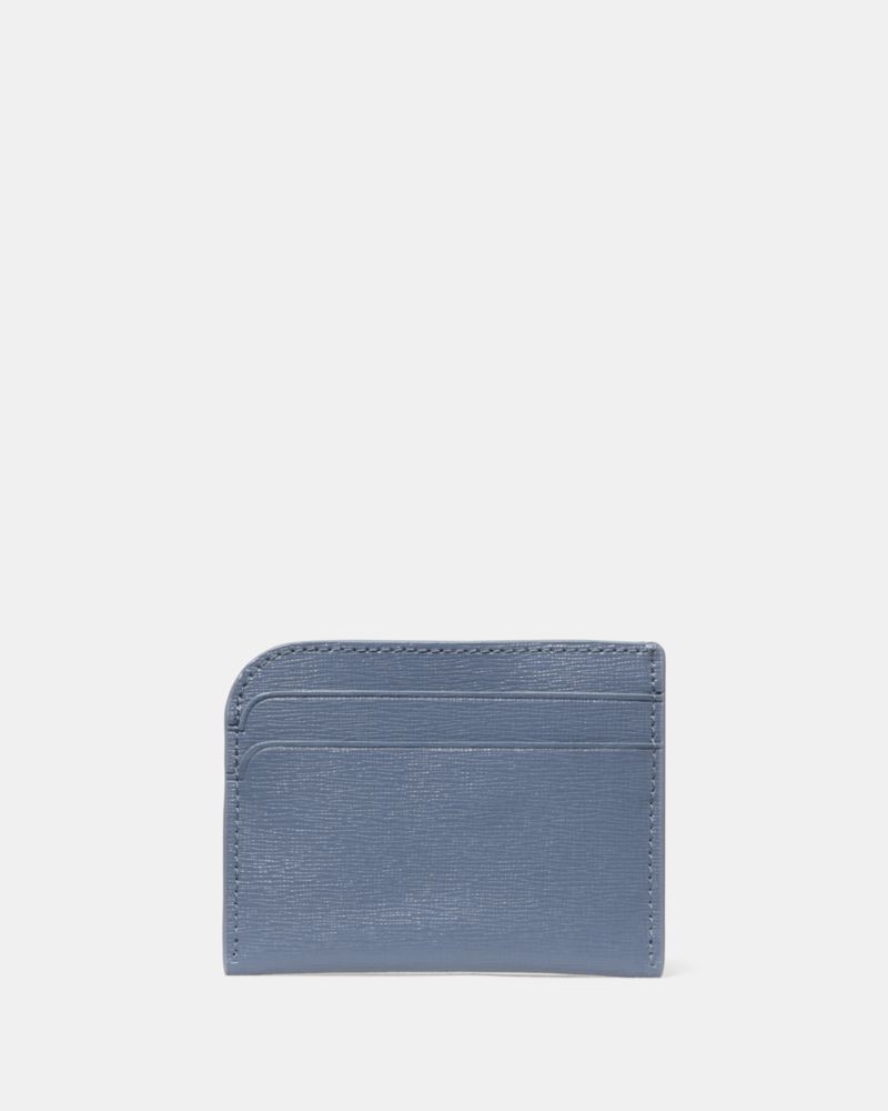 Kate Spade,Devin Card Holder,Card Case,Metal,Logo,Sustainable,Scratch Resistant,Casual,