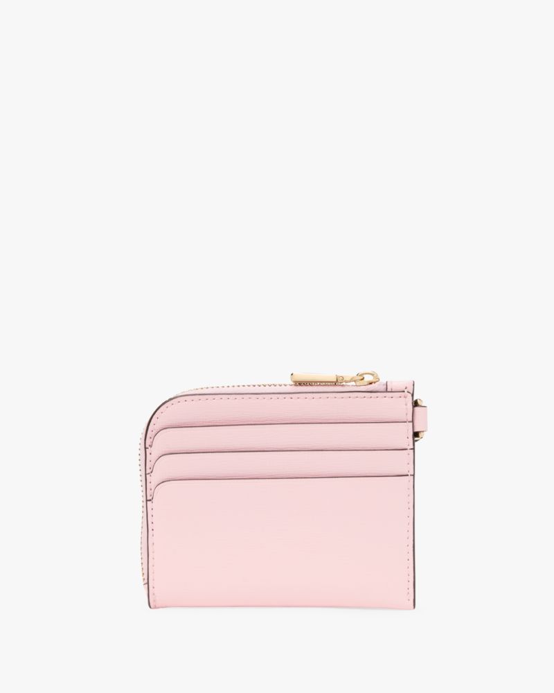 Kate Spade,Devin Card Case Wristlet,Card Case,Wristlet,Logo,Scratch Resistant,Sustainable,Casual,Pink