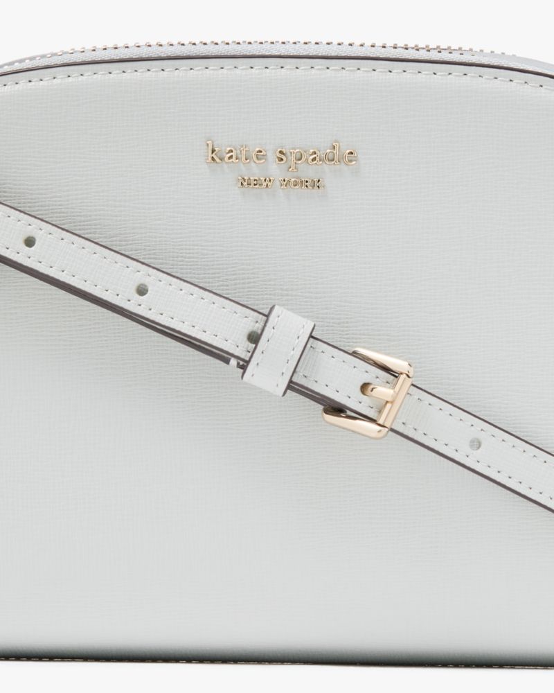 Kate Spade,Devin Double Zip Dome Crossbody,Camera Bag,Logo,Scratch Resistant,Casual,