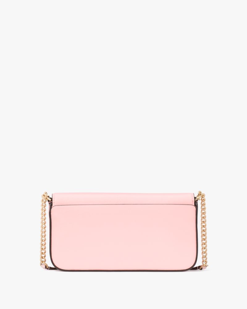 Kate Spade,Devin Flap Chain Wallet,Crossbody,Logo,Scratch Resistant,Casual,Pink