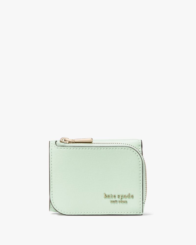 Kate Spade,デヴィン ミニ トライフォールド ウォレット,ミニ財布,ピスタチオアイス