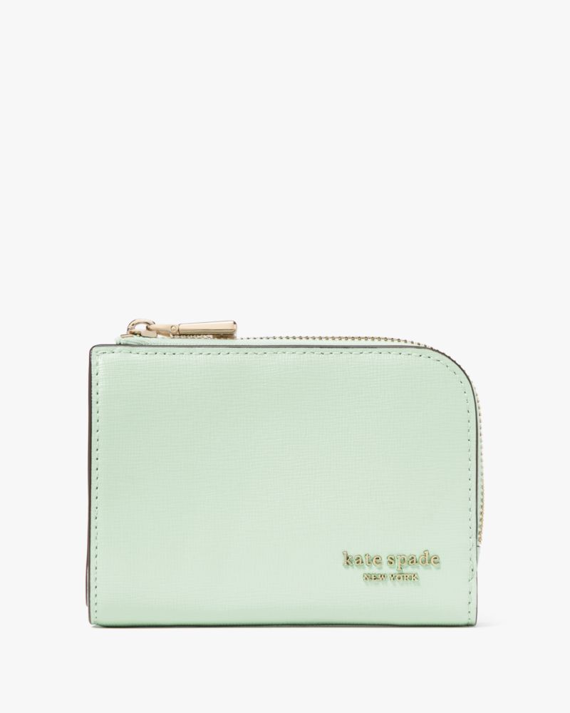 Kate Spade,デヴィン スモール コンパクト ウォレット,ミニ財布,ピスタチオアイス