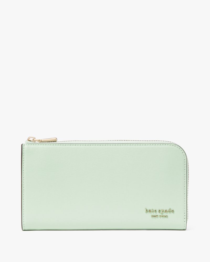 Kate Spade,デヴィン ジップ アラウンド コンチネンタル ウォレット,長財布,ピスタチオアイス